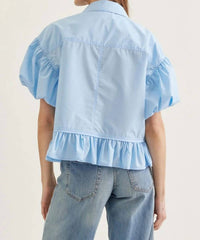 Entro - Short Sleeve Peplum Top