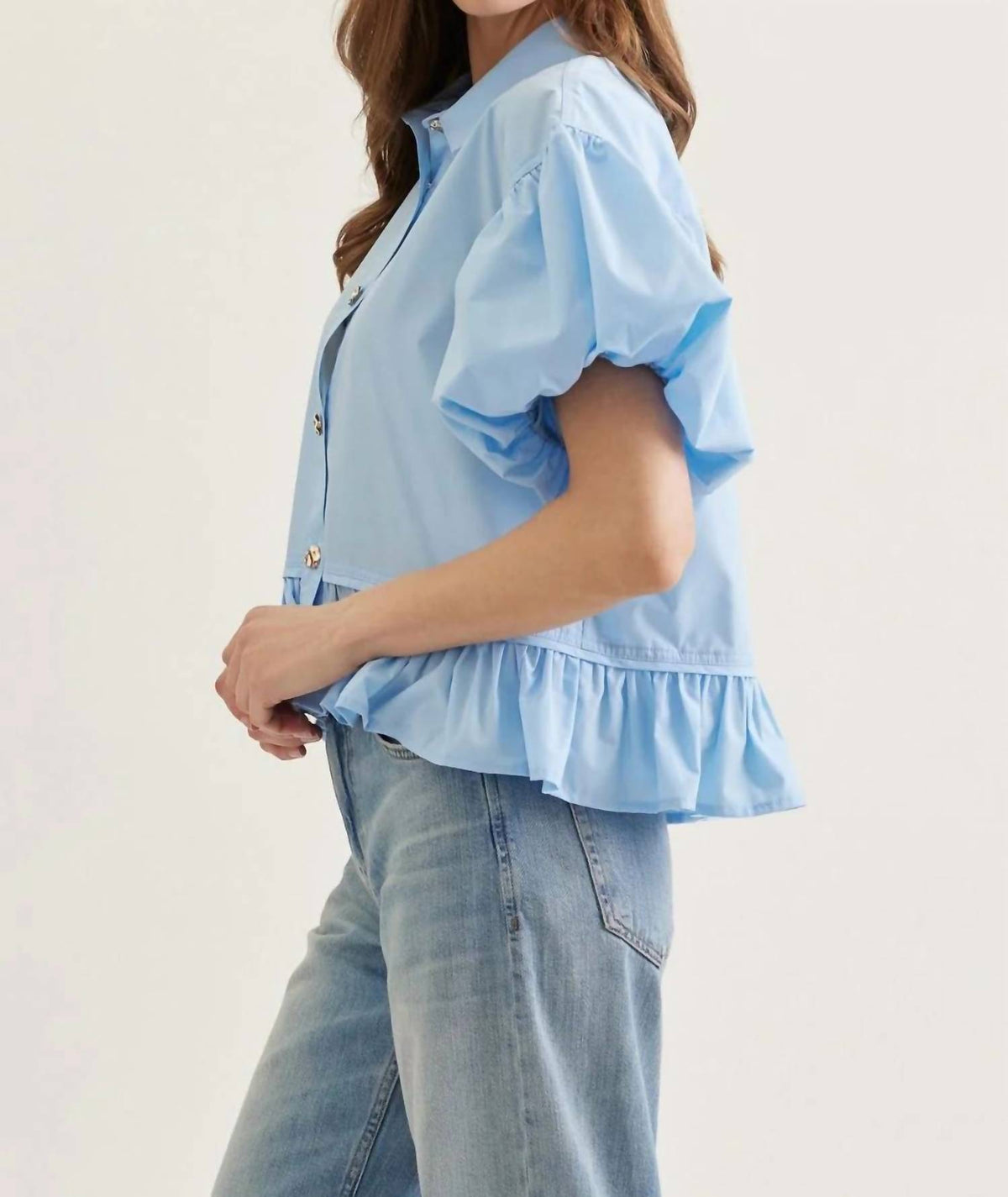 Entro - Short Sleeve Peplum Top