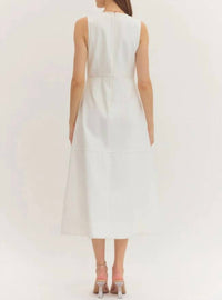 Entro - Sleeveless Denim Midi Dress