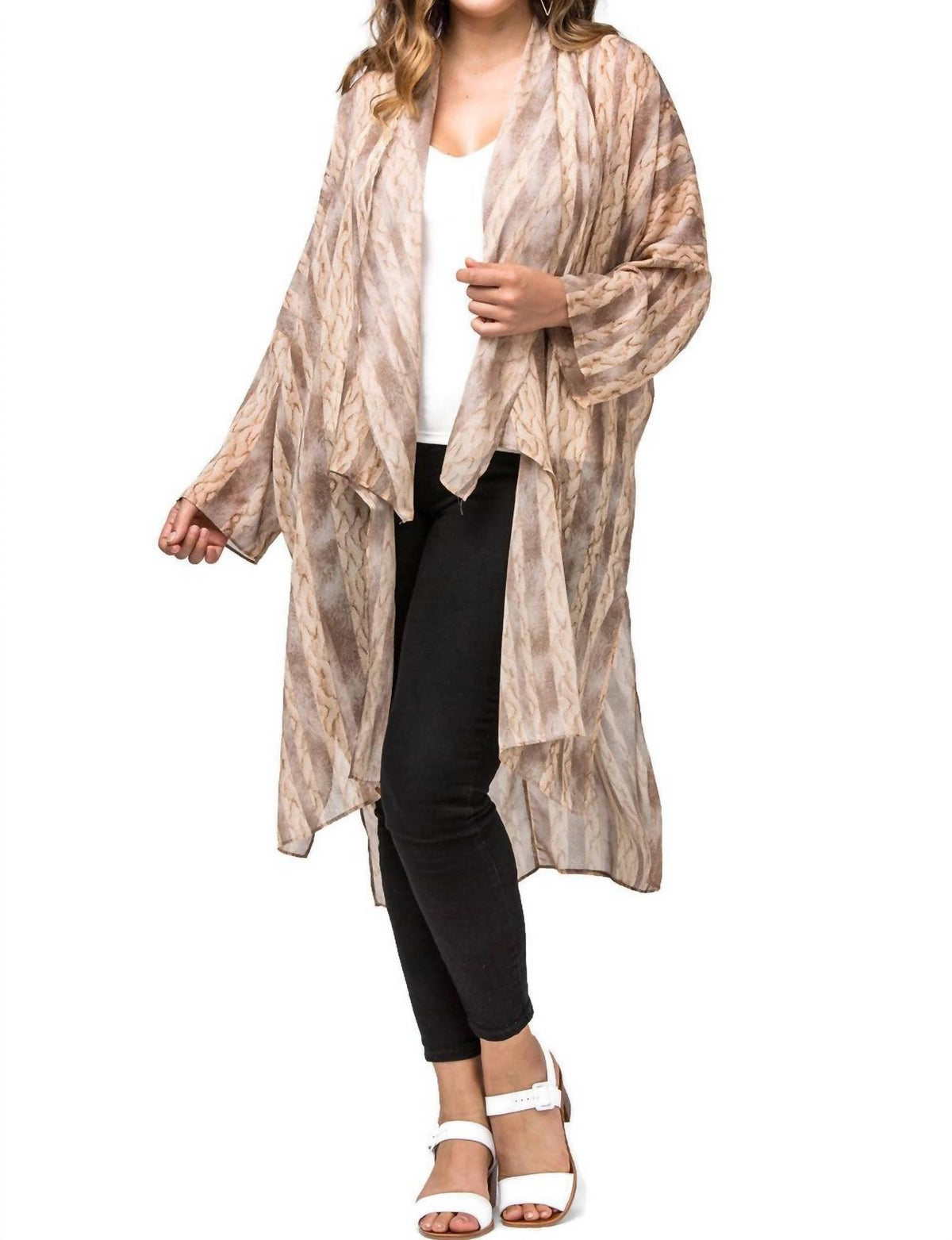Entro - Snake Skin Kimono Duster -plus