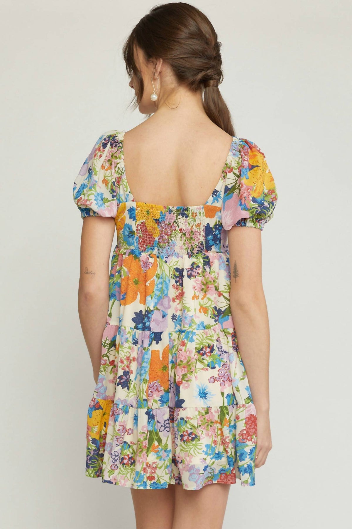 Entro - Stella Puff Sleeve Dress