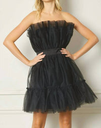Entro - Strapless Tulle Dress