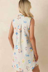 Entro - Stripe Floral Dress