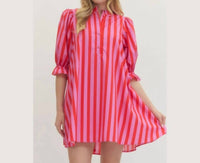 Entro - Stripe Mini Dress