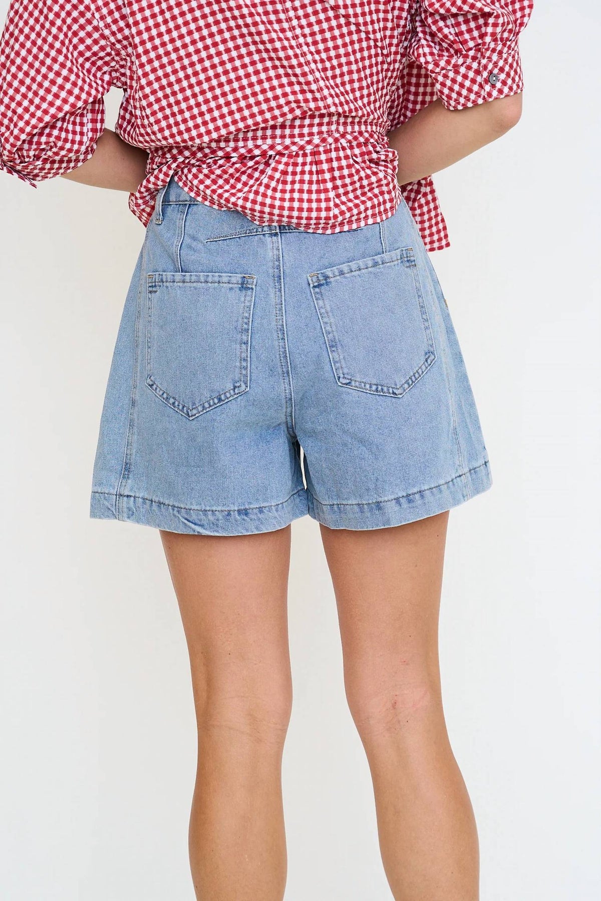 Entro - Studded Denim Shorts