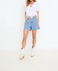 Entro - Studded Denim Shorts