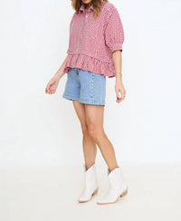 Entro - Studded Denim Shorts
