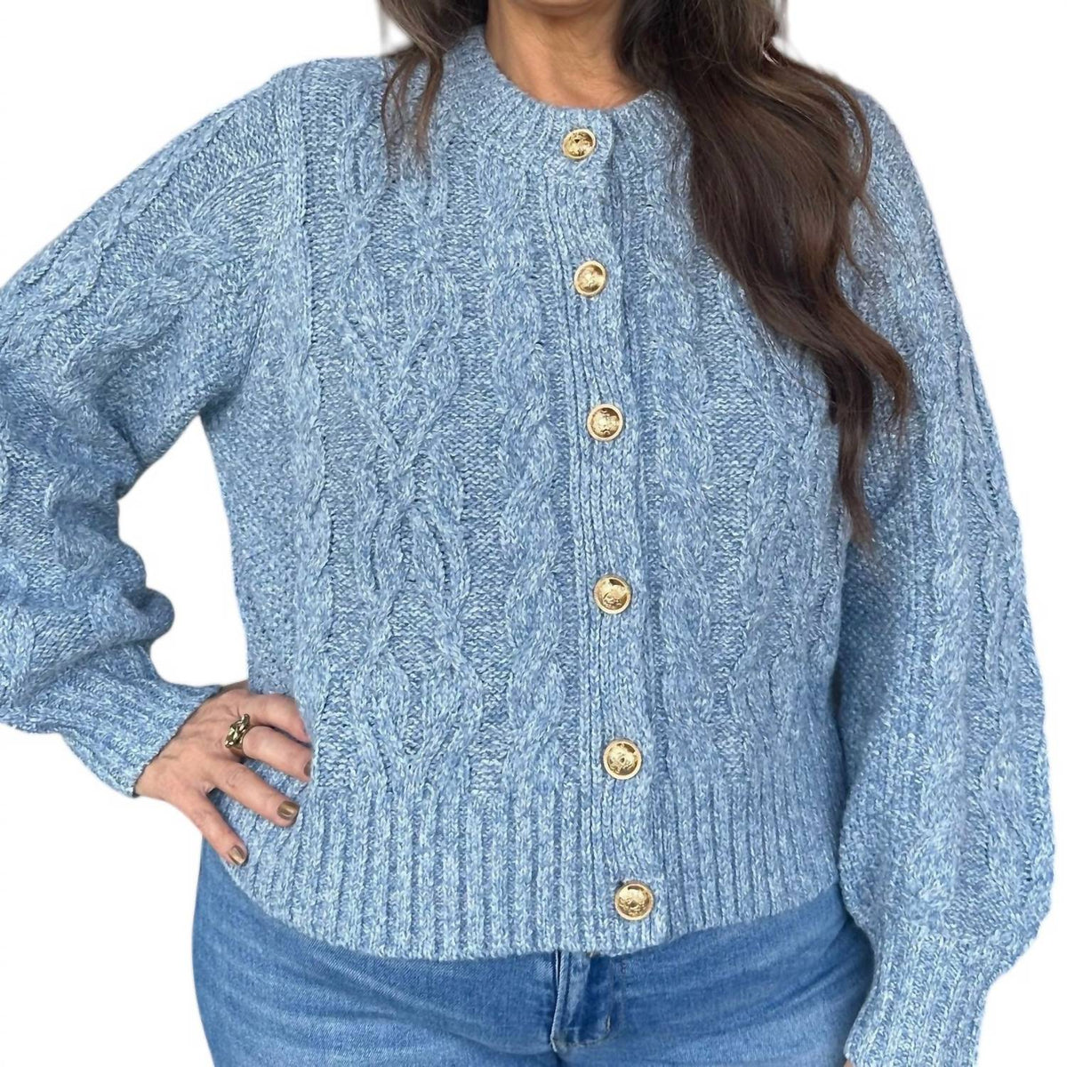 Entro - Sweater Jacket With Buttons