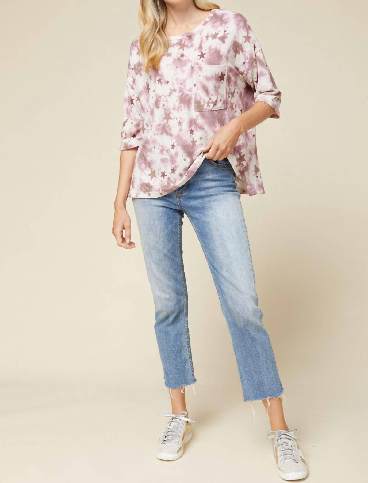 Entro - Tie Dye & Stars Top