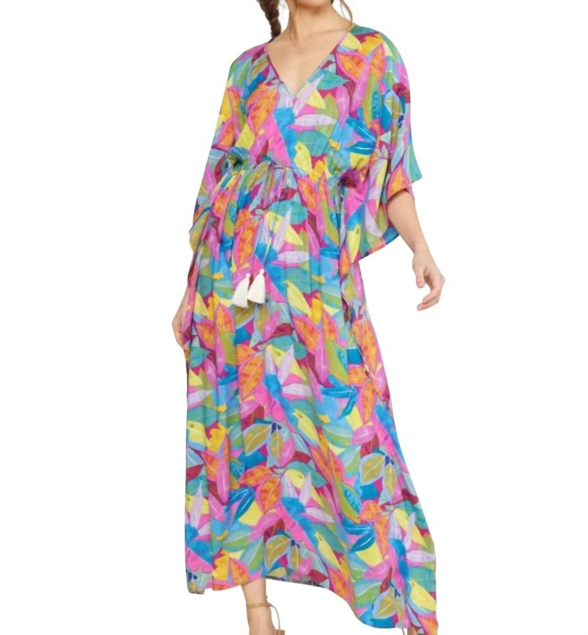 Entro - Tropical Print Maxi Dress