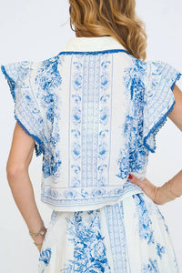 Entro - Whispy Ruffle Detail Top