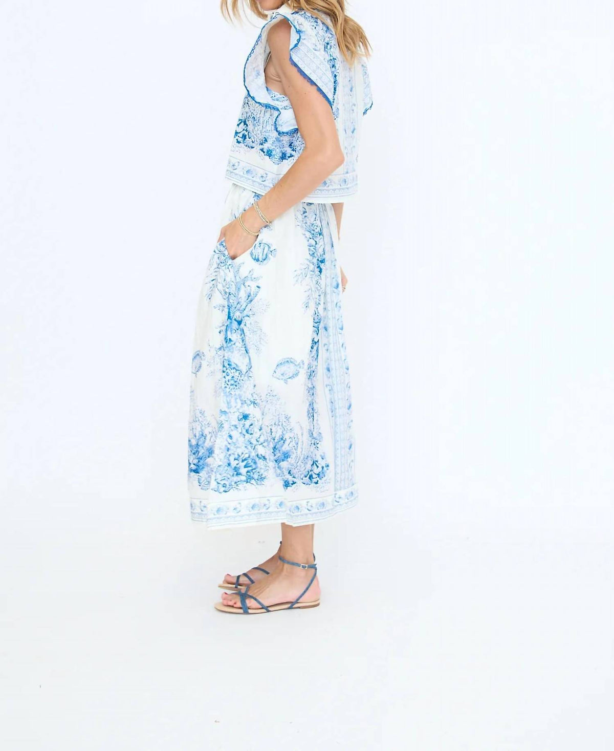 Entro - Whispy Ruffle Detail Top