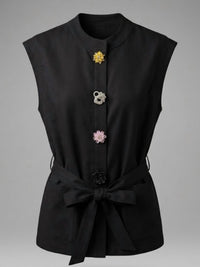 Entro - Women's Button Tunic Top