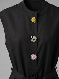 Entro - Women's Button Tunic Top