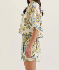 Entrousa - Botanical Print Wrap Skort