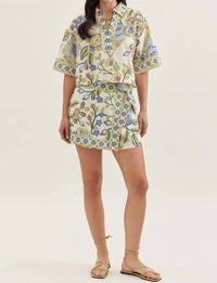 Entrousa - Botanical Print Wrap Skort