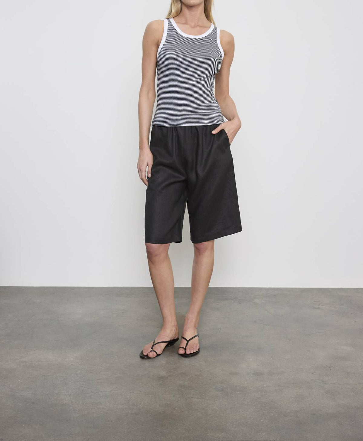 Enza Costa - COTTON MINI STRIPE TANK