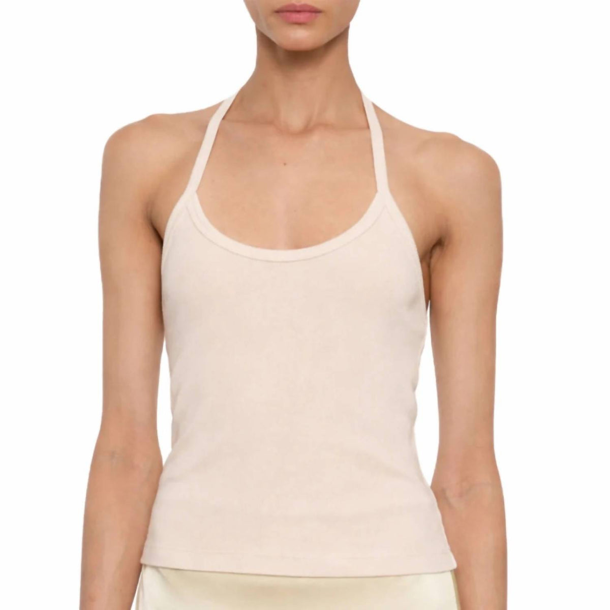 Enza Costa - COTTON RIB HALTER TOP
