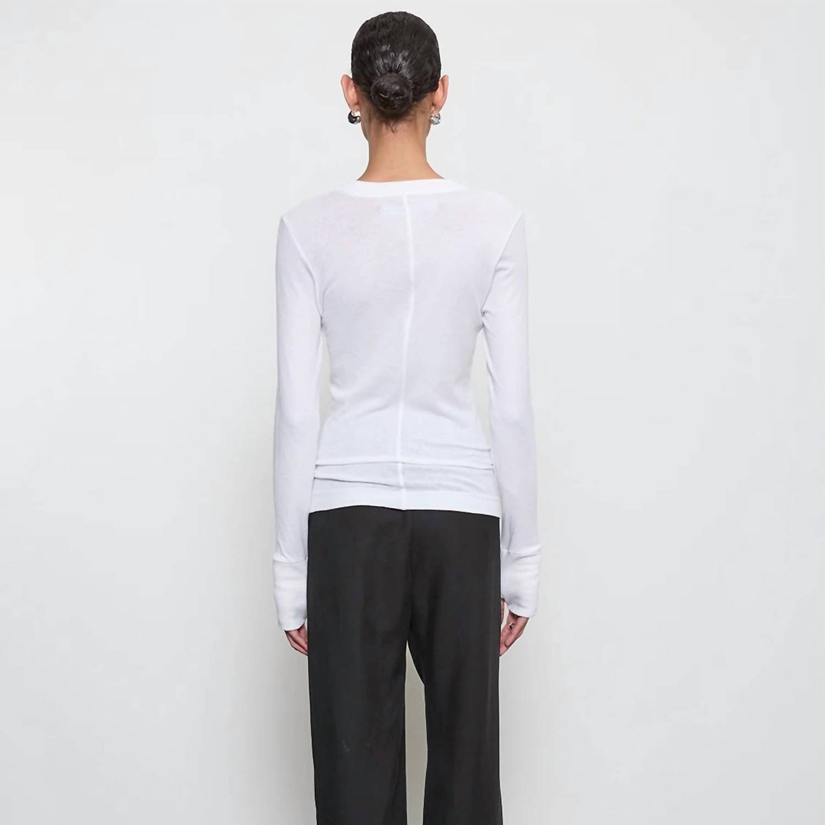 Enza Costa - Easy Cuffed Crew Tee