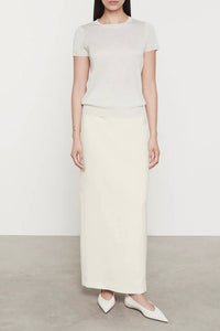 Enza Costa - Lamé Short Sleeve Sweater