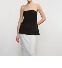 Enza Costa - Linen Strapless Tunic Top