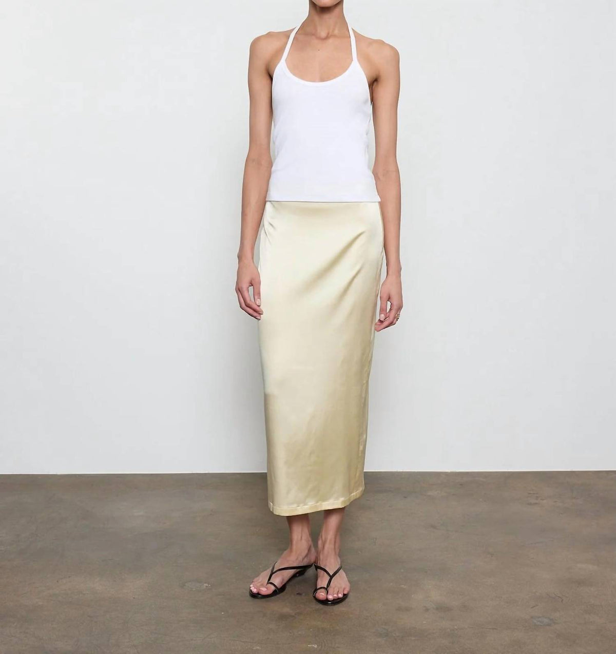 Enza Costa - Lustre Column Skirt