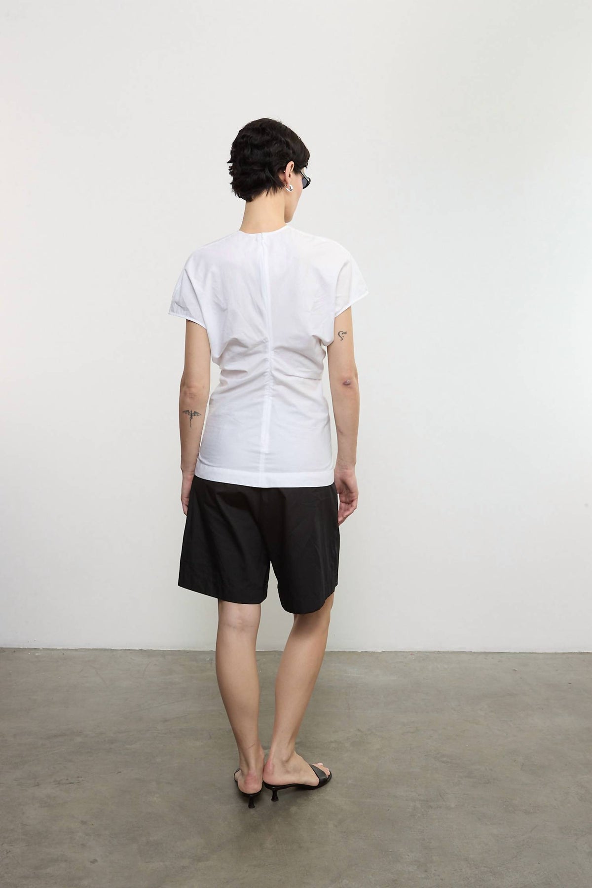 Enza Costa - POPLIN CURVE TOP