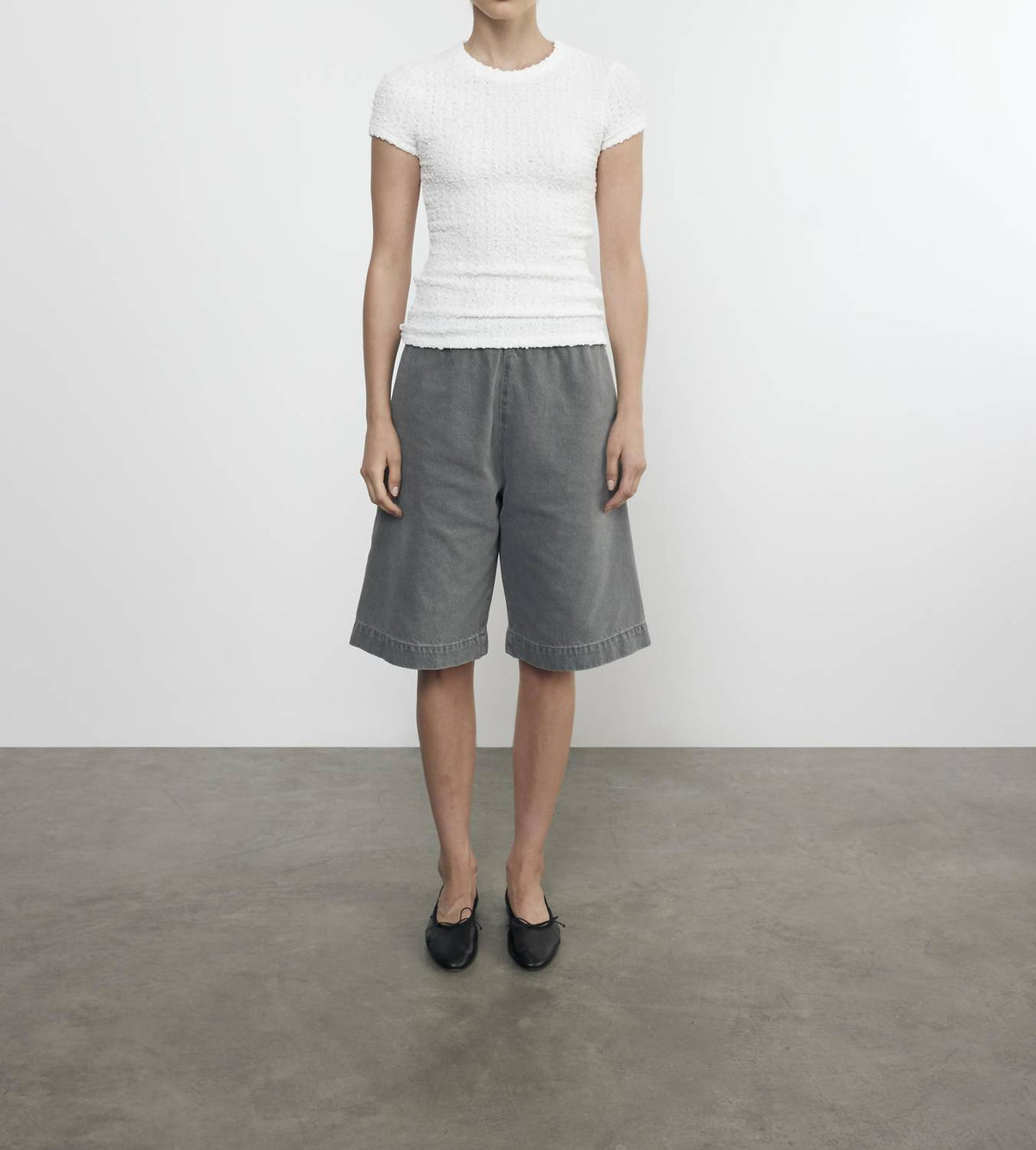Enza Costa - PUCKERED CAP SLEEVE TOP