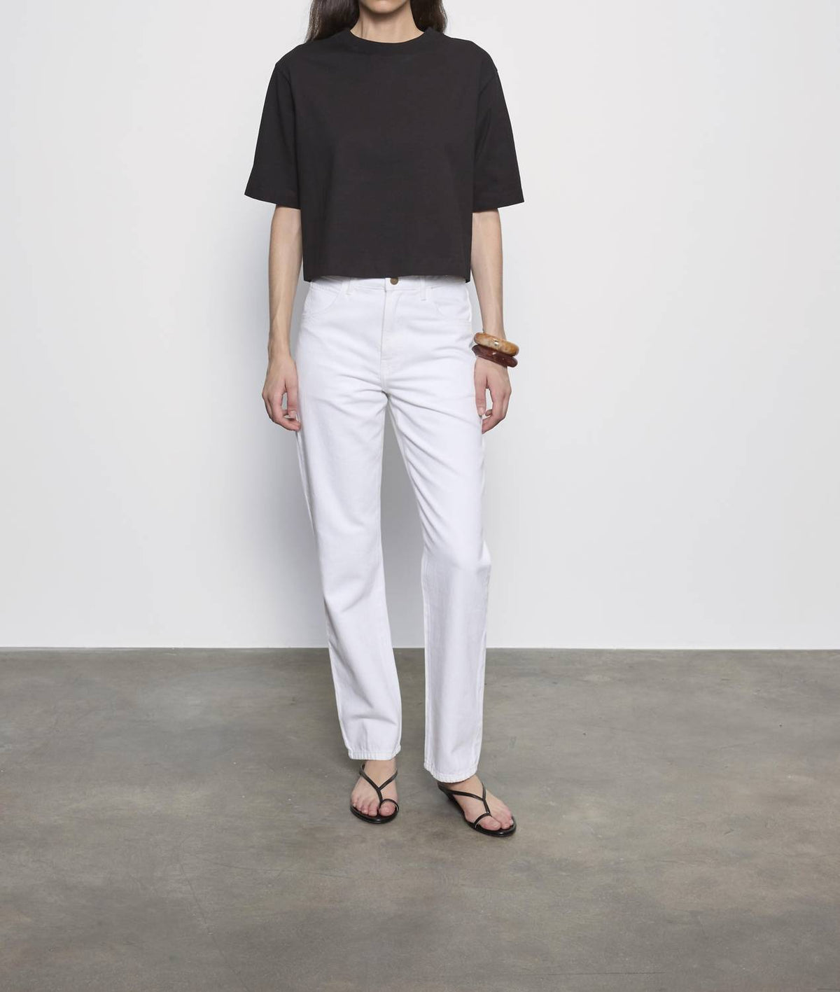 Enza Costa - Short Sleeve Supima Structured Tee
