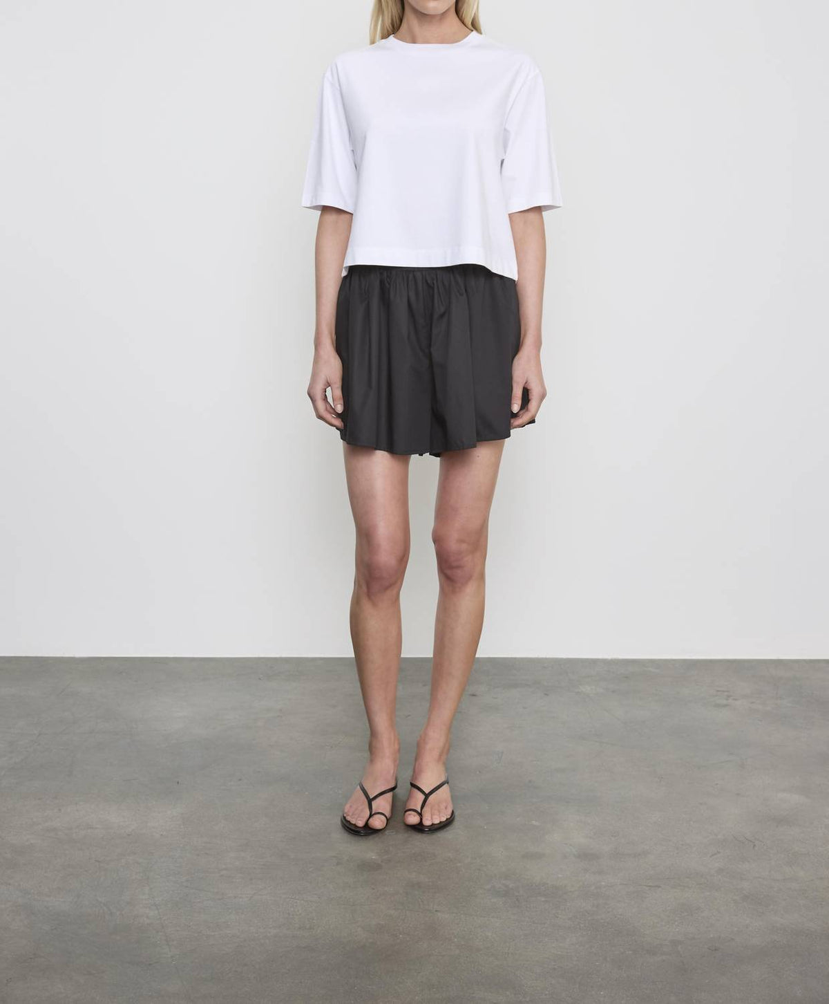 Enza Costa - Short Sleeve Supima Structured Tee
