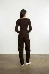 Enza Costa - SILK KNIT CREW TEE