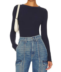 Enza Costa - SILK KNIT CREW TEE