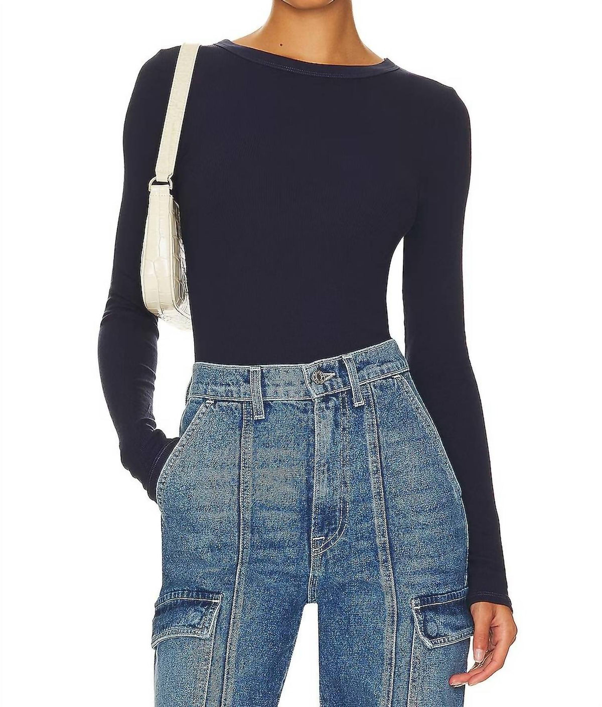 Enza Costa - SILK KNIT CREW TEE