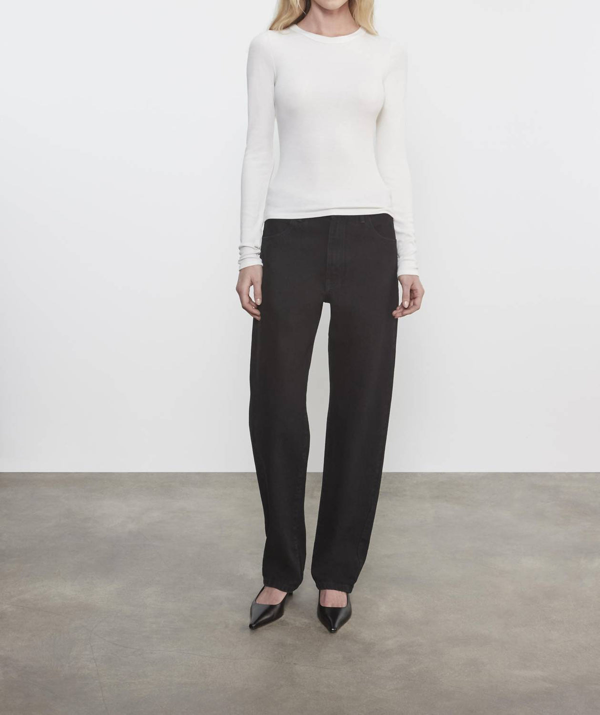 Enza Costa - SILK RIB ESSENTIAL CREW