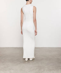 Enza Costa - SILK SWEATER RIB MOCKNECK DRESS