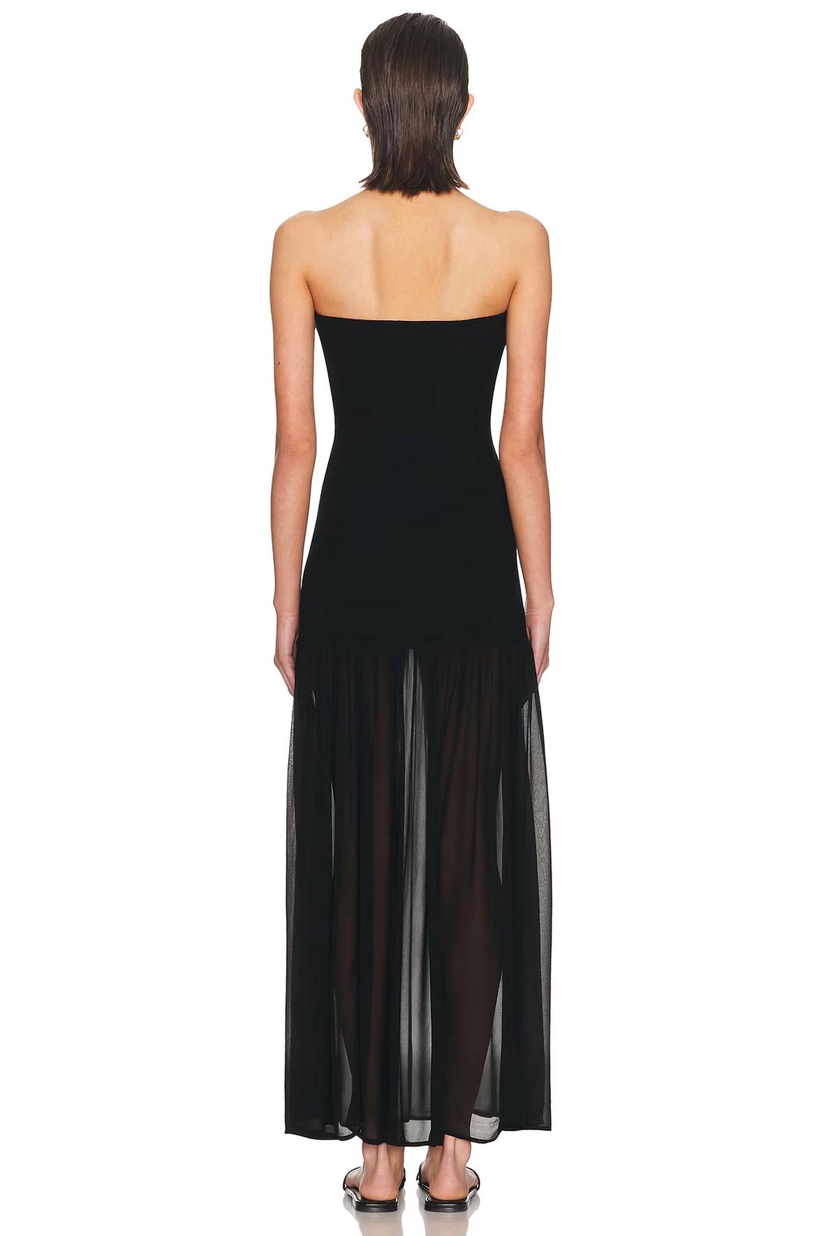 Enza Costa - Strapless Chiffon Dress