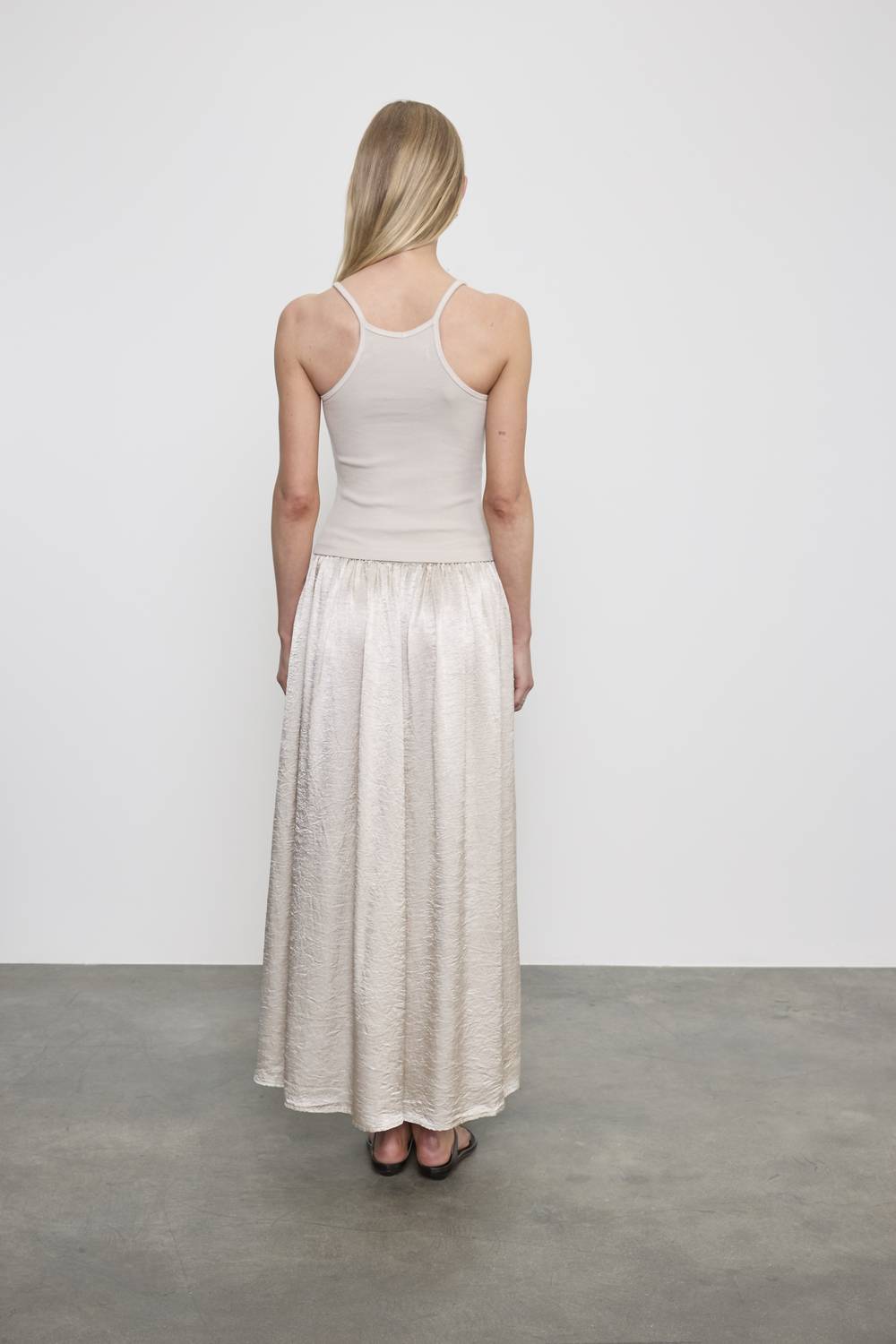 Enza Costa - TEXTURED SATIN CELESTE SKIRT