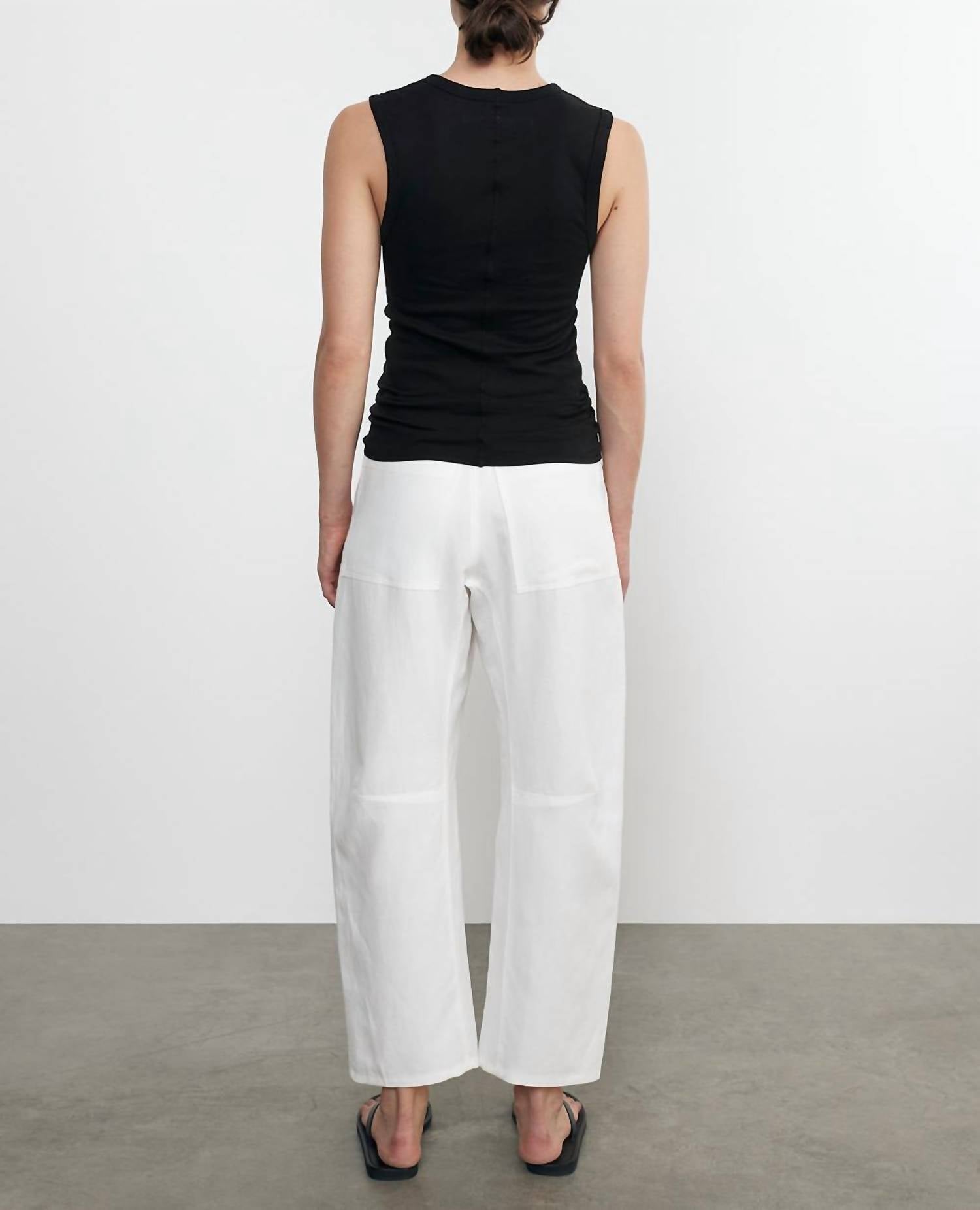 Enza Costa - Twill Work Pants - ankle - clothing - cropped
