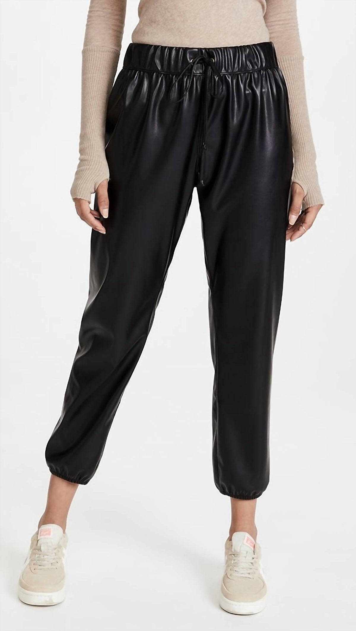 Enza Costa - Women's Vegan Leather Joggers