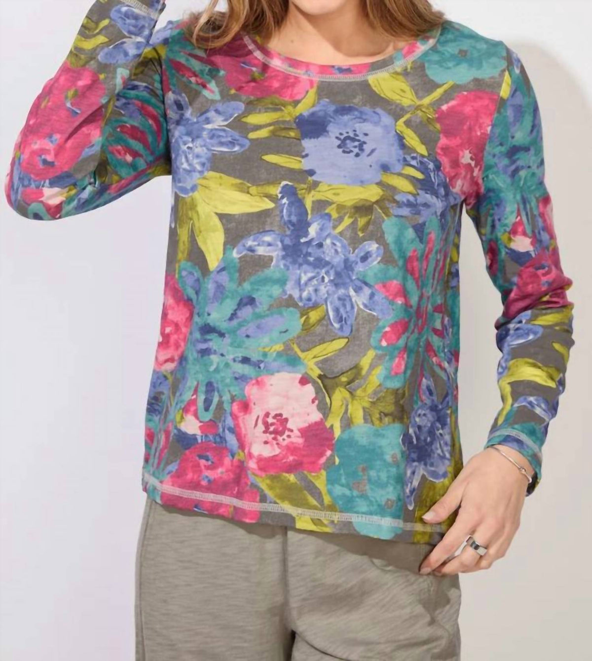 Escape By Habitat - Botanical Blooms Perfect Layer Tee