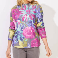 Escape By Habitat - Cozy Bloom Roll Neck Sweater