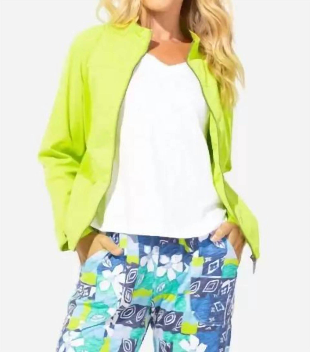 Escape By Habitat - Sunwashed Zip Front Jacket