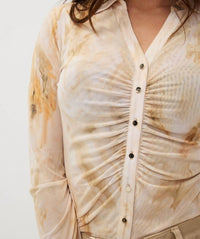 Esqualo - Blouse Marble Dream - beige - blouses - clothing