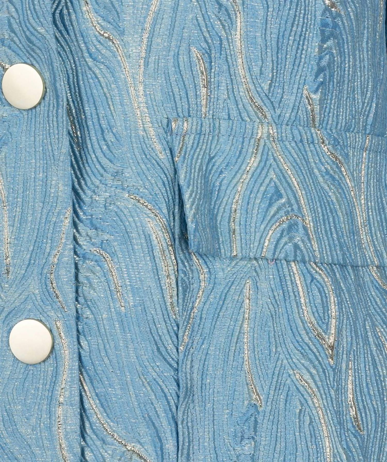 Esqualo - Bomber Jacquard Jacket - blue - bomber - jackets - clothing