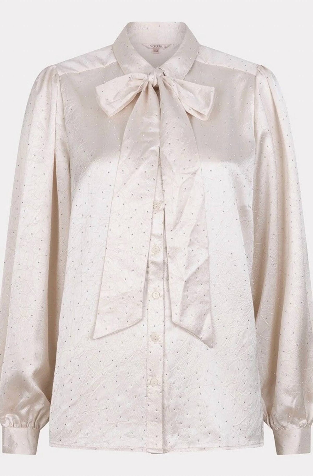 Esqualo - bow blouse with stones