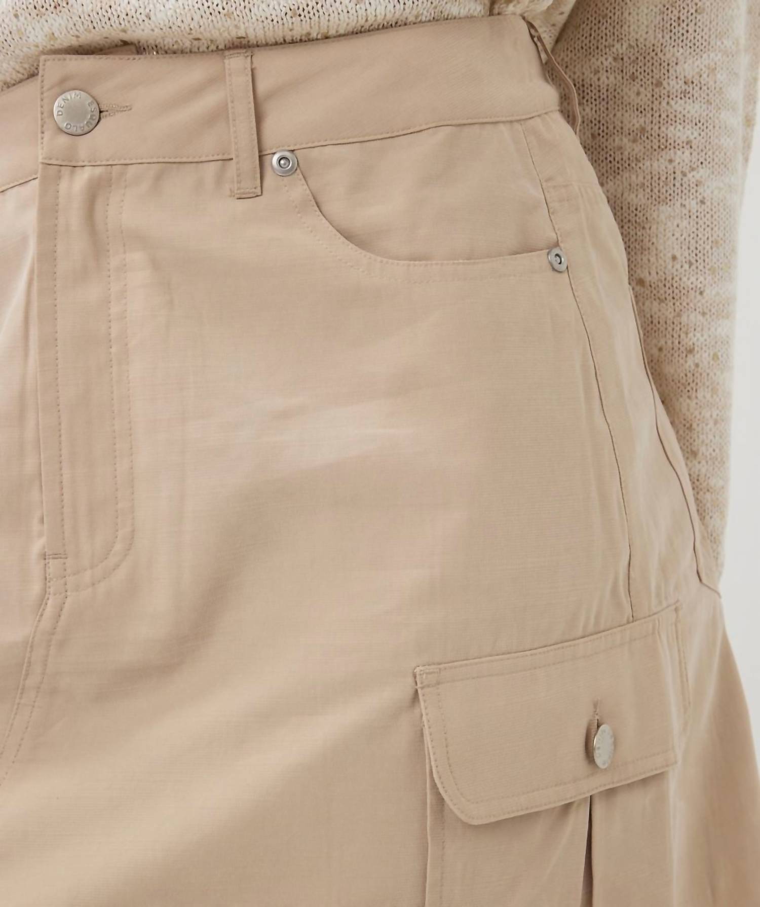 Esqualo - Cargo Short Skirt - beige - clothing - mini