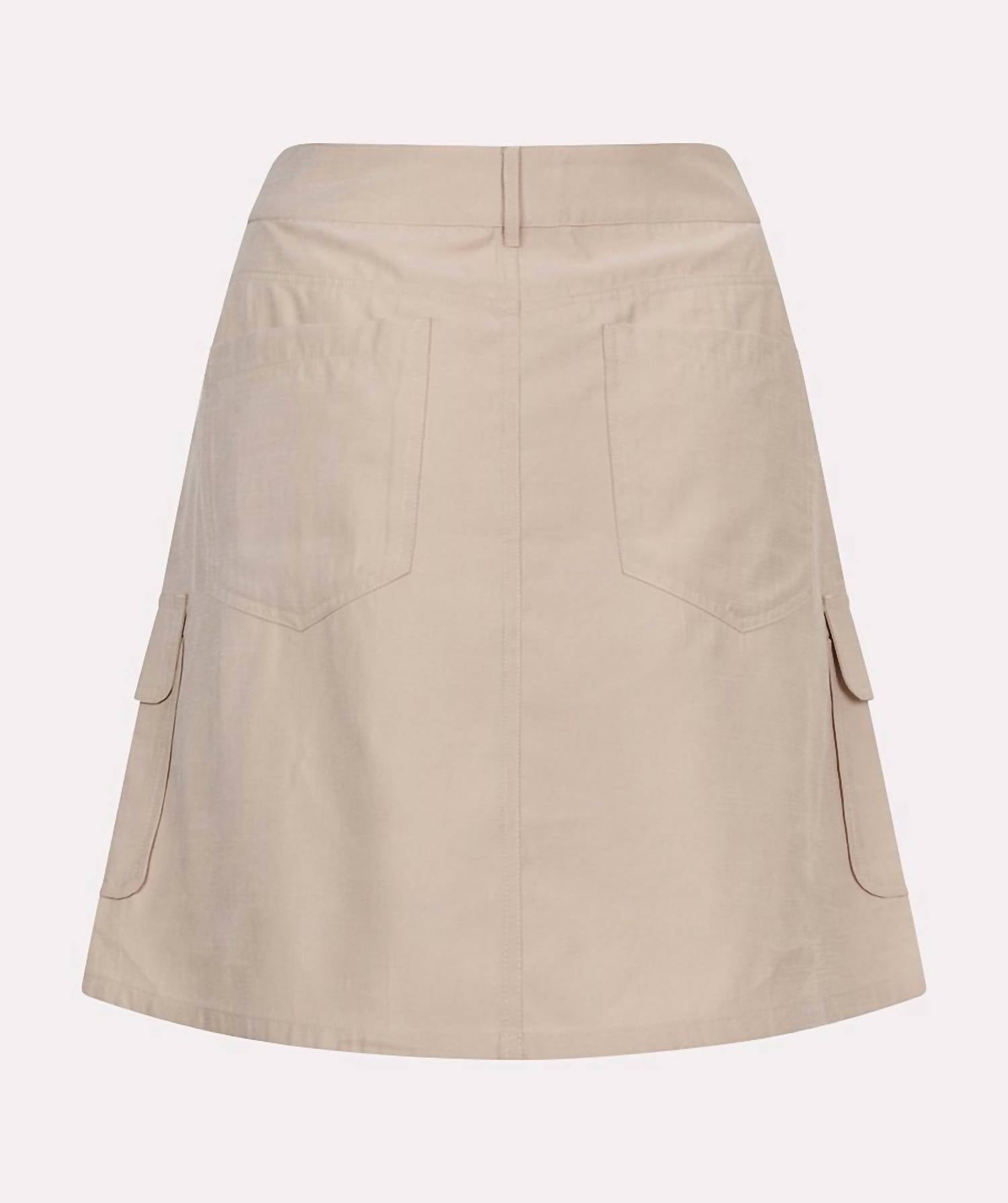 Esqualo - Cargo Short Skirt - beige - clothing - mini