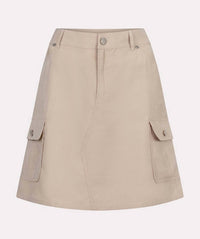 Esqualo - Cargo Short Skirt - beige - clothing - mini