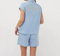 Esqualo - Chambray Top