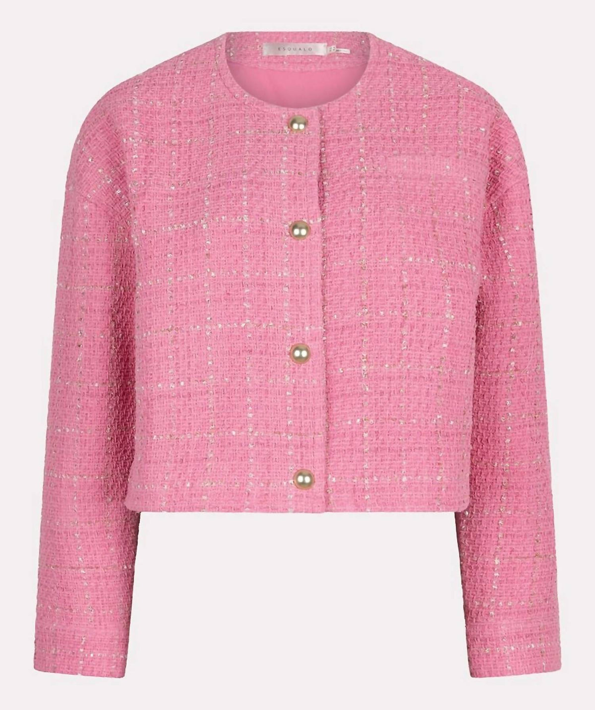 Esqualo - Cropped Boucle Jacket